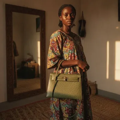 Sac à main vert avec cadenas, style peau grainée
