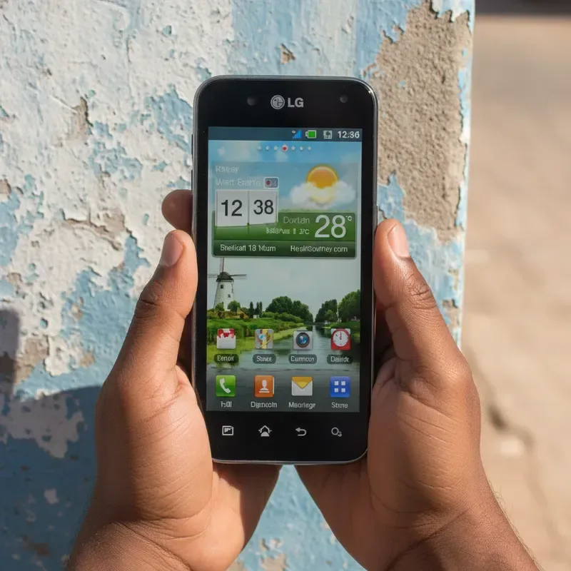 Smartphone écran tactile noir